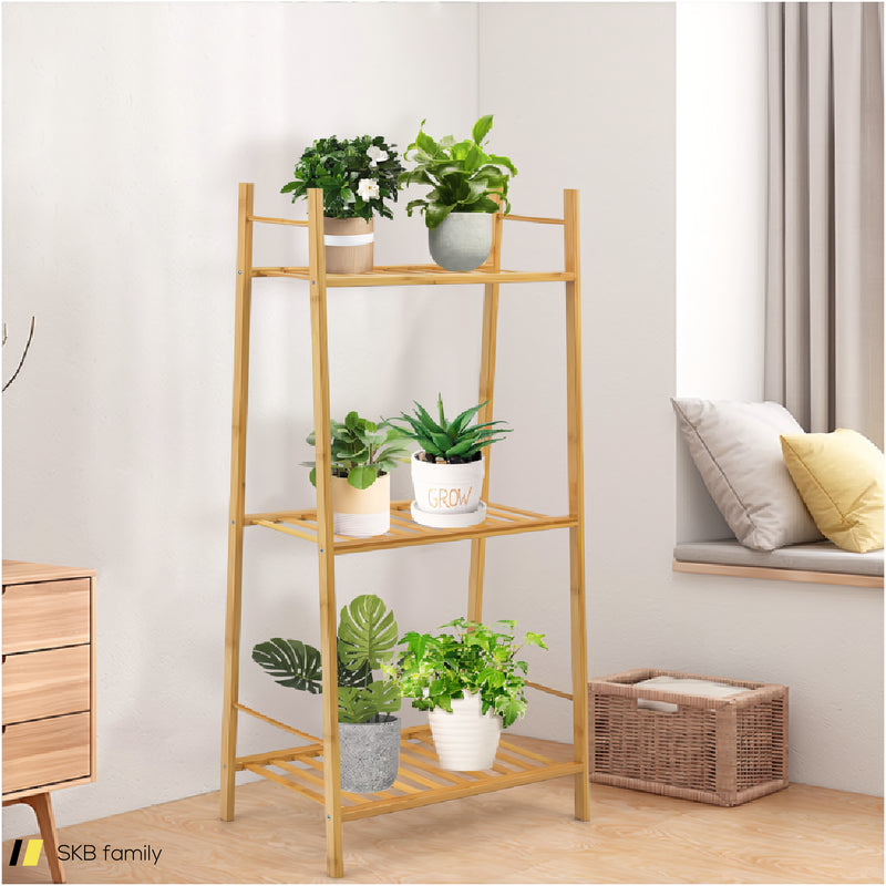 3 Tiers Vertical Bamboo Plant Stand 240615-229336