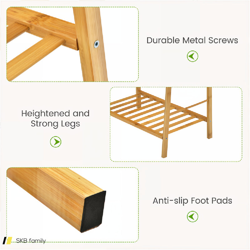 3 Tiers Vertical Bamboo Plant Stand 240615-229336