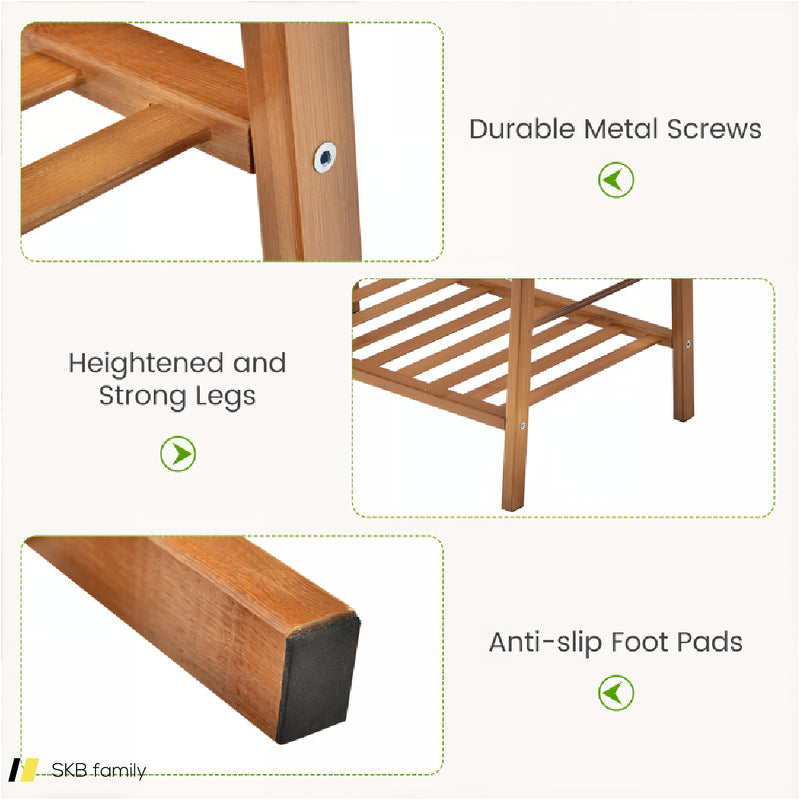 3 Tiers Vertical Bamboo Plant Stand 240615-229336