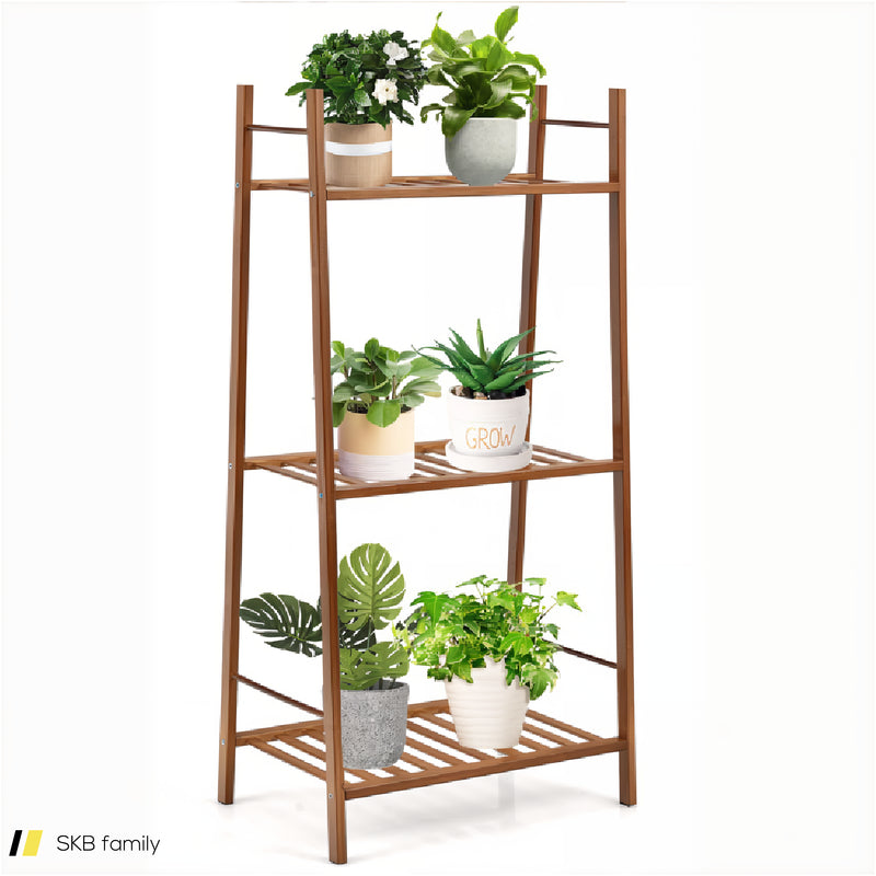 3 Tiers Vertical Bamboo Plant Stand 240615-229336