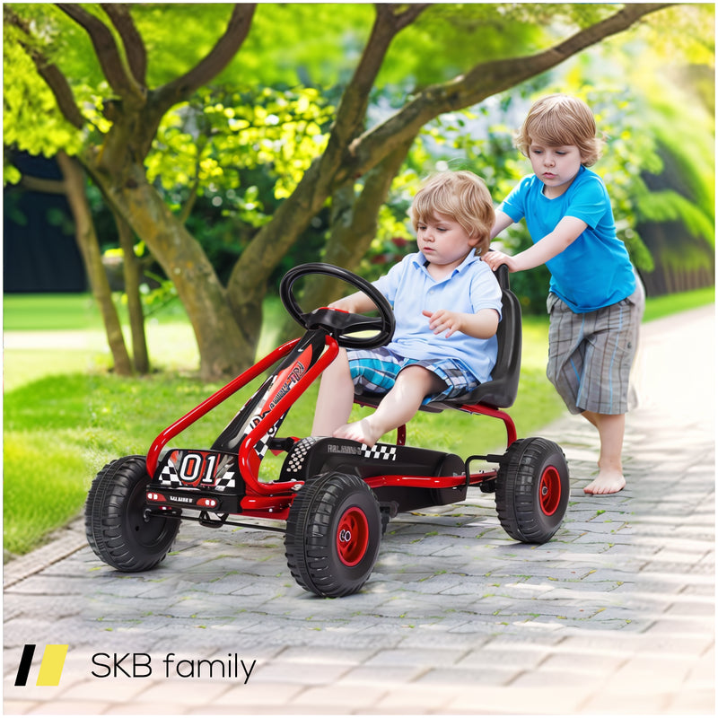 4 Wheel Pedal Powered Ride On Car With Adjustable Seat 240615-229353