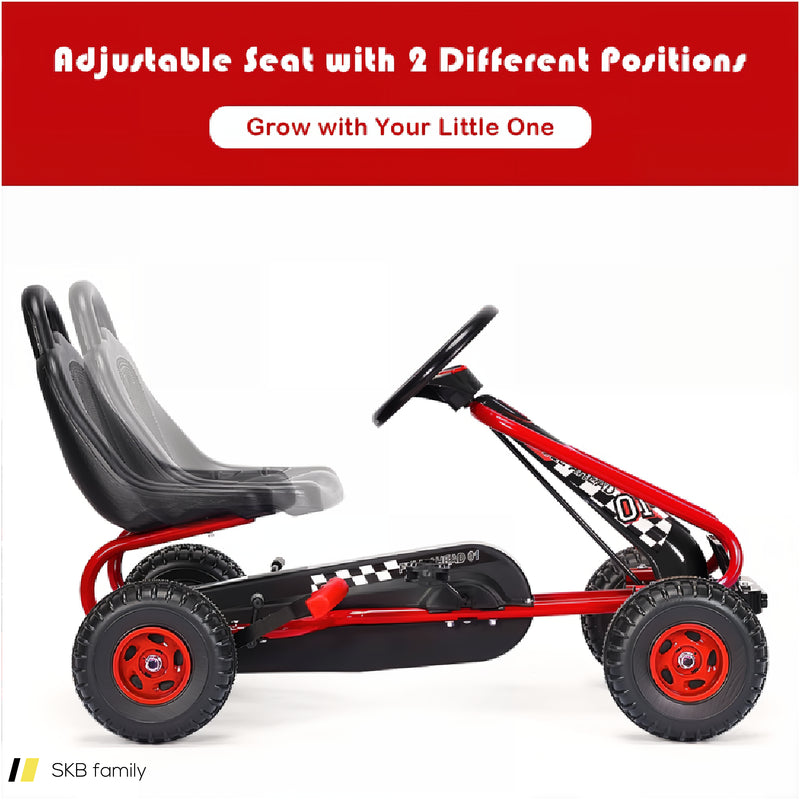 4 Wheel Pedal Powered Ride On Car With Adjustable Seat 240615-229353