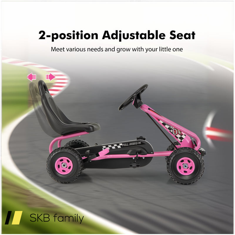 4 Wheel Pedal Powered Ride On Car With Adjustable Seat 240615-229353