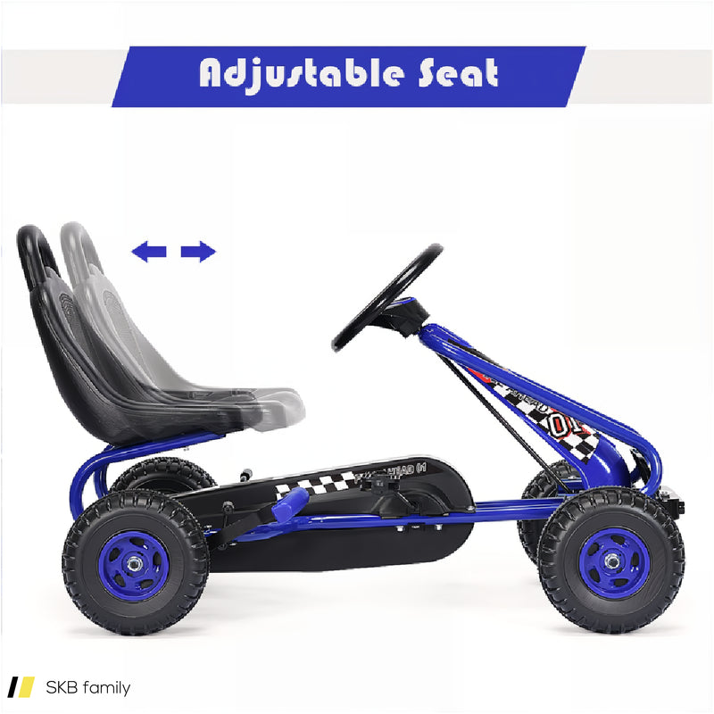 4 Wheel Pedal Powered Ride On Car With Adjustable Seat 240615-229353