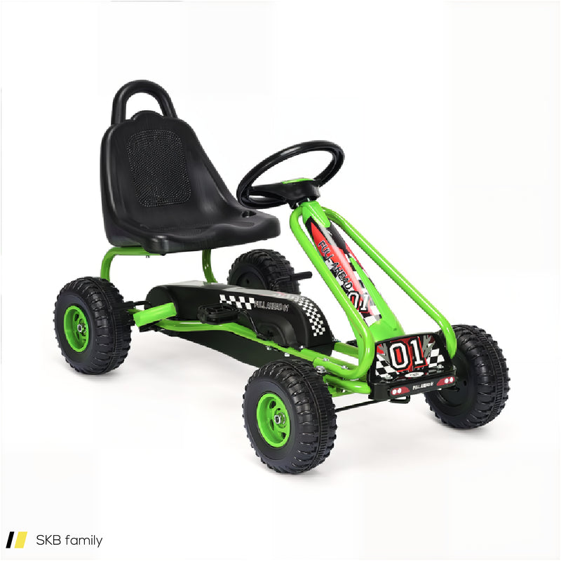 4 Wheel Pedal Powered Ride On Car With Adjustable Seat 240615-229353