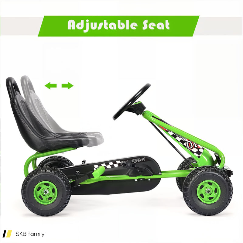 4 Wheel Pedal Powered Ride On Car With Adjustable Seat 240615-229353