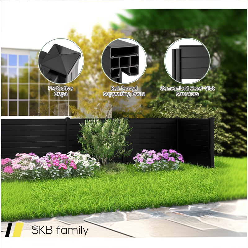 Outdoor Pvc Privacy Screens Fence Panels With 20 Inch Long Stakes 240615-229359