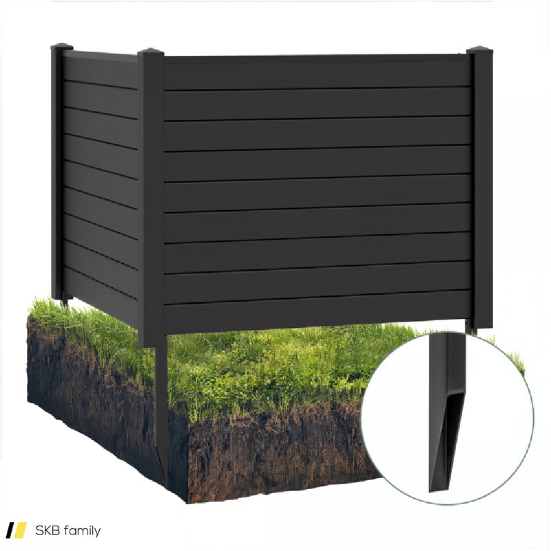 Outdoor Pvc Privacy Screens Fence Panels With 20 Inch Long Stakes 240615-229359