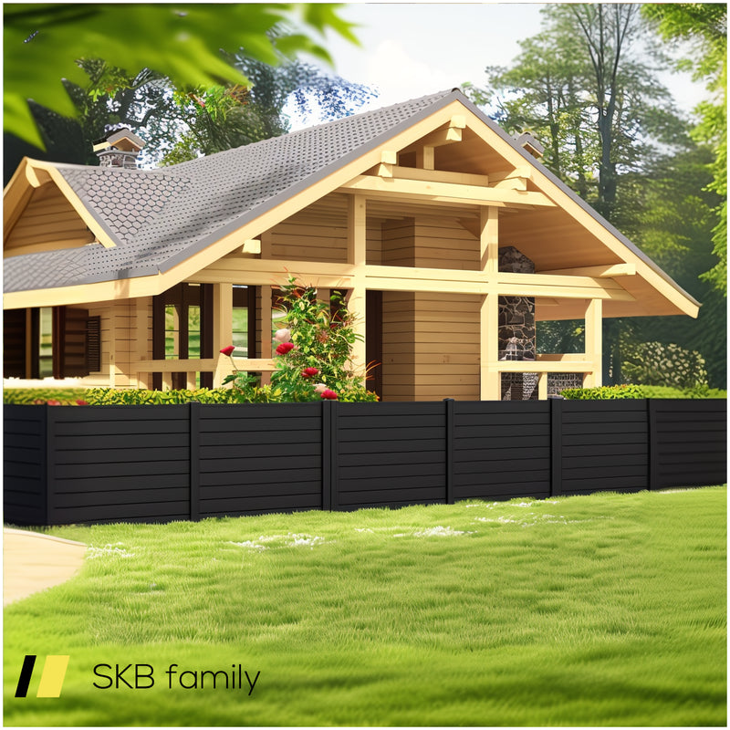 Outdoor Pvc Privacy Screens Fence Panels With 20 Inch Long Stakes 240615-229359