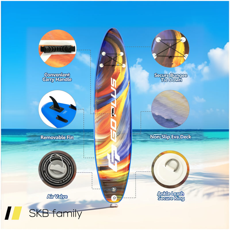 Inflatable Stand Up Paddle Board With Backpack Aluminum Paddle Pump 240615-229366