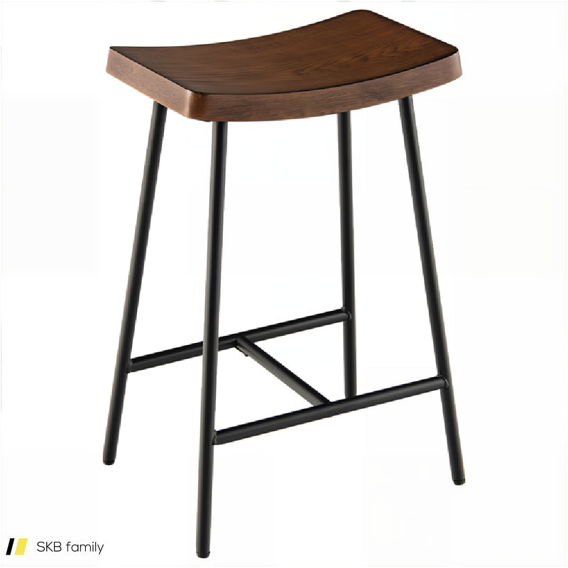 Industrial Saddle Bar Stool With Metal Legs 240615-229372