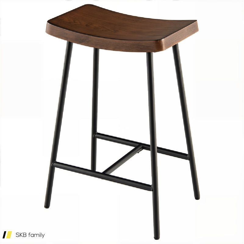 Industrial Saddle Bar Stool With Metal Legs 240615-229372