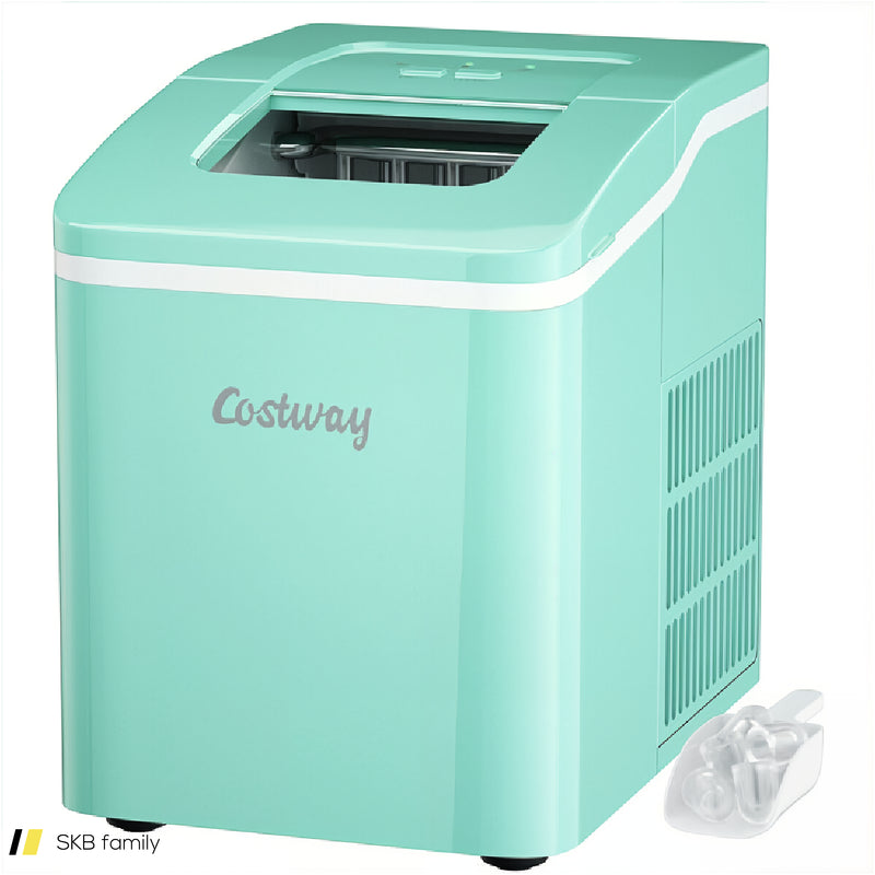 26lbs/24h Portable Countertop Ice Maker Machine With Scoop 240615-229386