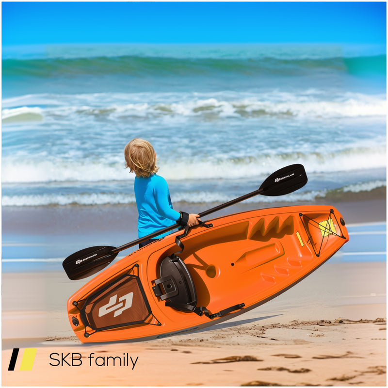 6 Feet Youth Kids Kayak With Bonus Paddle And Folding Backrest For Kid Over 5 240615-229396