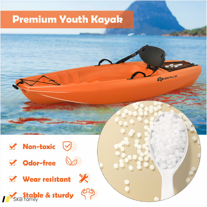 6 Feet Youth Kids Kayak With Bonus Paddle And Folding Backrest For Kid Over 5 240615-229396