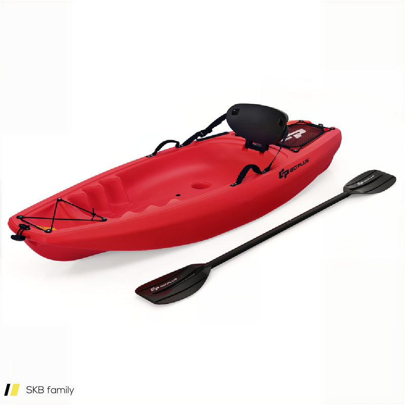 6 Feet Youth Kids Kayak With Bonus Paddle And Folding Backrest For Kid Over 5 240615-229396