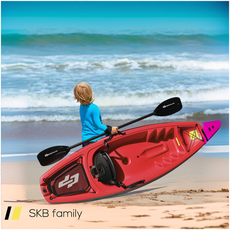 6 Feet Youth Kids Kayak With Bonus Paddle And Folding Backrest For Kid Over 5 240615-229396