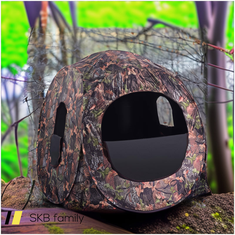 Portable Pop Up Ground Camo Blind Hunting Enclosure 240615-229401