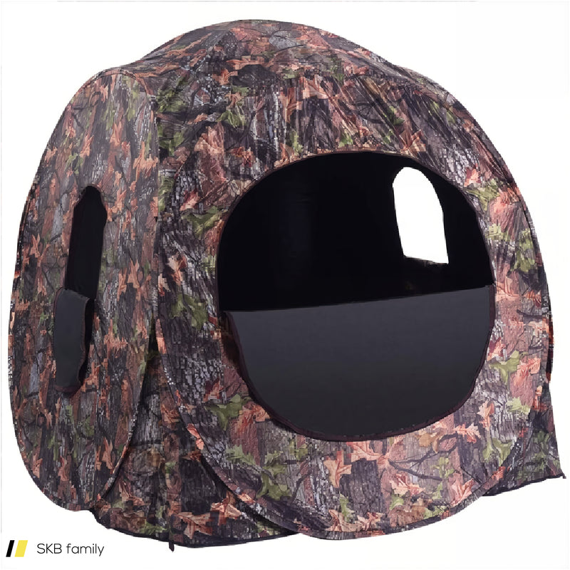 Portable Pop Up Ground Camo Blind Hunting Enclosure 240615-229401