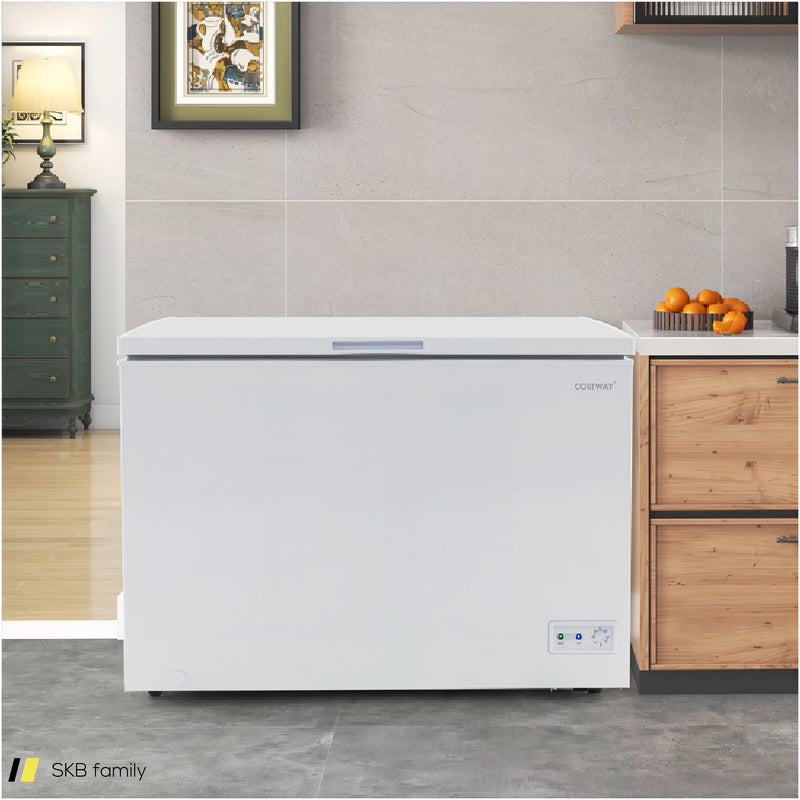 Compact Deep Freezer With 7-Level Adjustable Temperature And Removable Basket 240615-230185