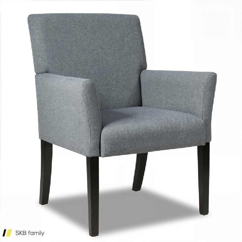 Fabric Upholstered Executive Guest Armchair With Rubber Wood Legs 240615-230190