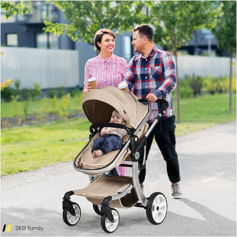 2-In-1 Foldable High Landscape Baby Stroller With Diaper Bag 240615-230195