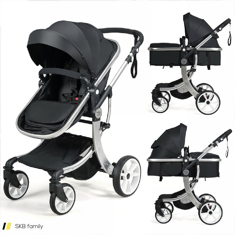 2-In-1 Foldable High Landscape Baby Stroller With Diaper Bag 240615-230195