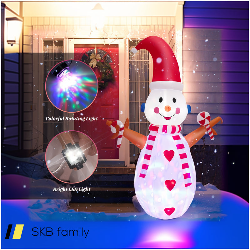 8 Feet Christmas Snowman Decoration Inflatable Xmas Decor 240615-230202