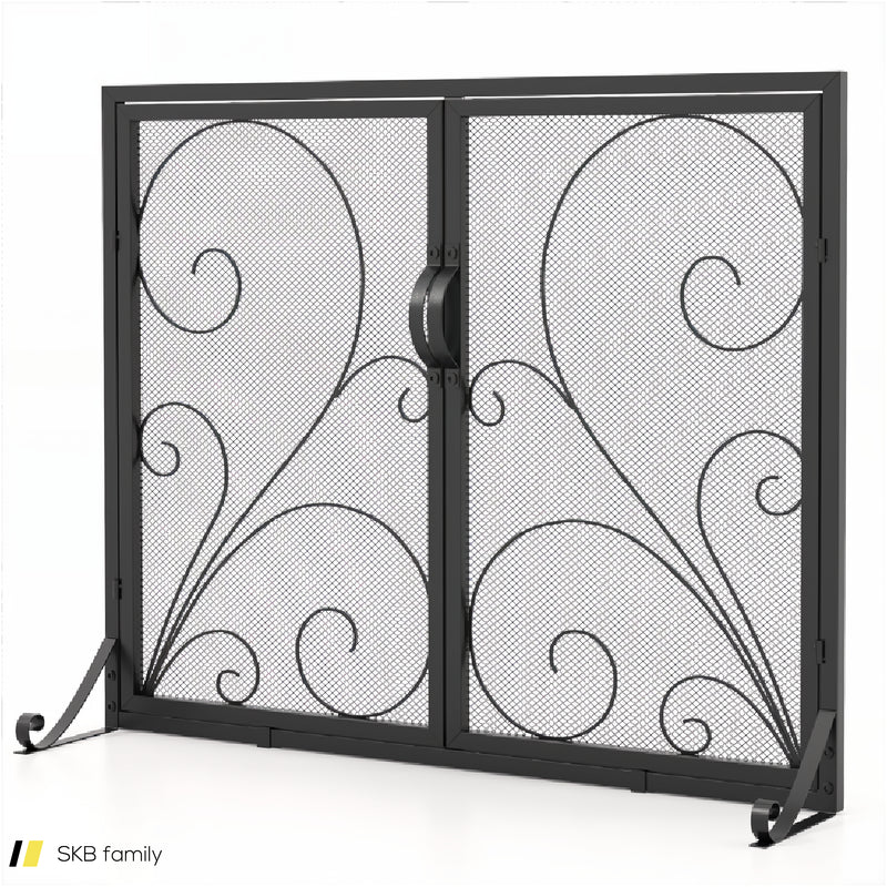 38 X 31 Inch Double Door Fireplace Screen 240515-230762