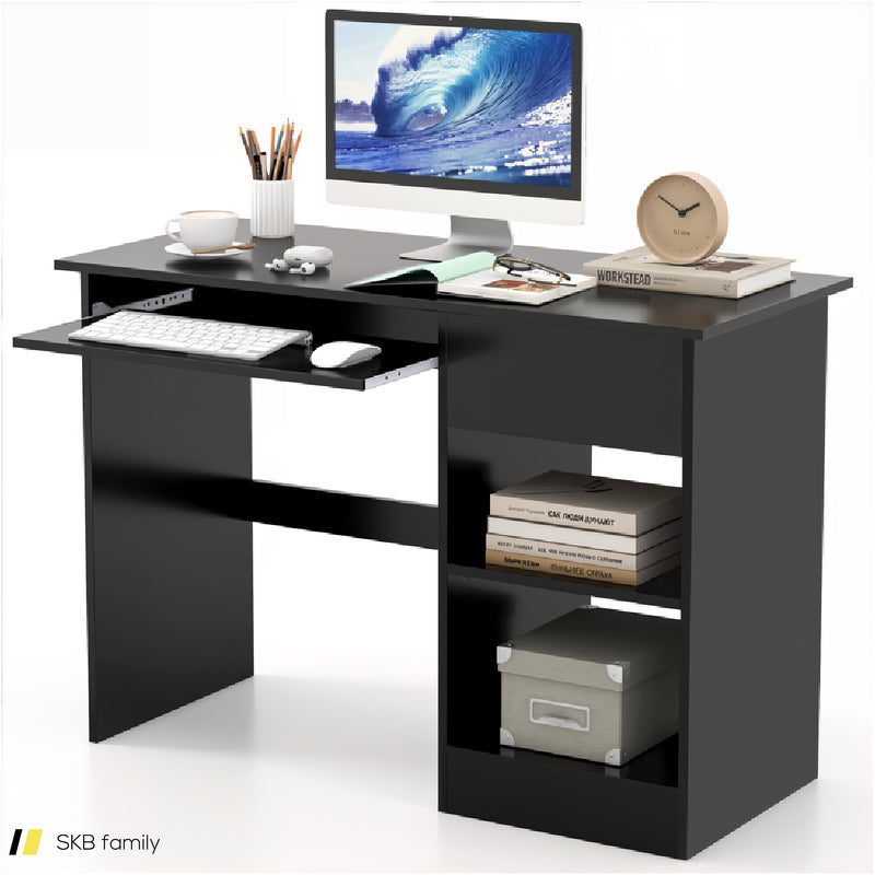 Wooden Computer Desk With Cpu Stand 240515-230770