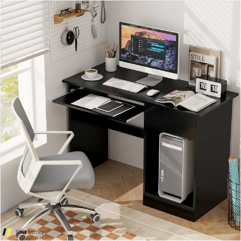 Wooden Computer Desk With Cpu Stand 240515-230770