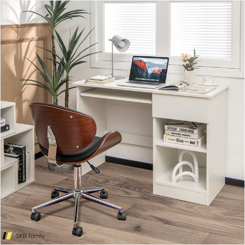 Wooden Computer Desk With Cpu Stand 240515-230770