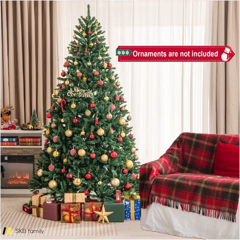 7.5 Feet Artificial Christmas Tree With Folding Metal Stand 240515-230776