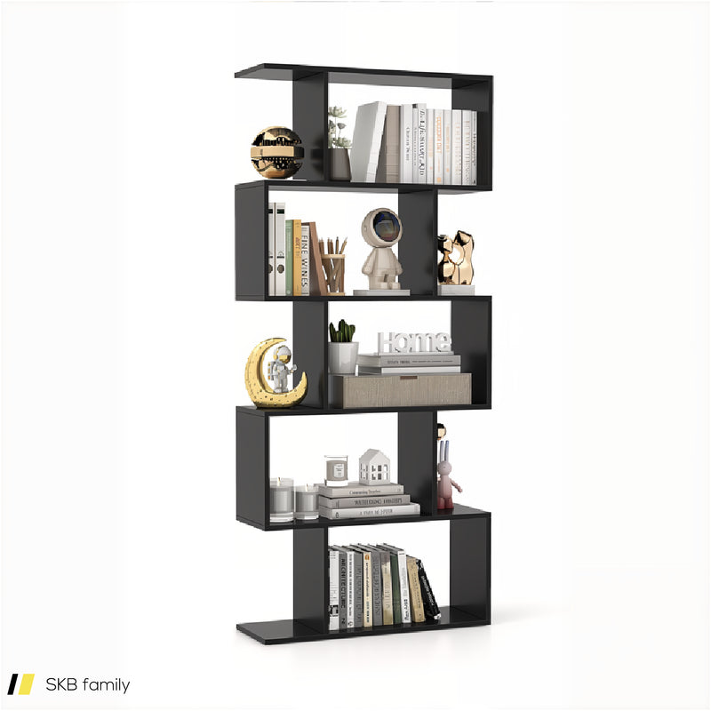 5-Tier Bookshelf With Anti-Toppling Device For Living Room Home Office 240515-230803