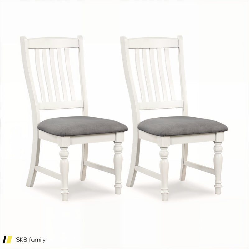 Set Of 2 Dining Chairs Kitchen Side Chair With Solid Wood Legs 240615-230806