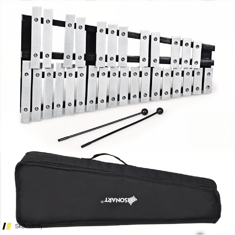 Foldable Aluminum Glockenspiel Xylophone 30 Note With Bag 240515-230811