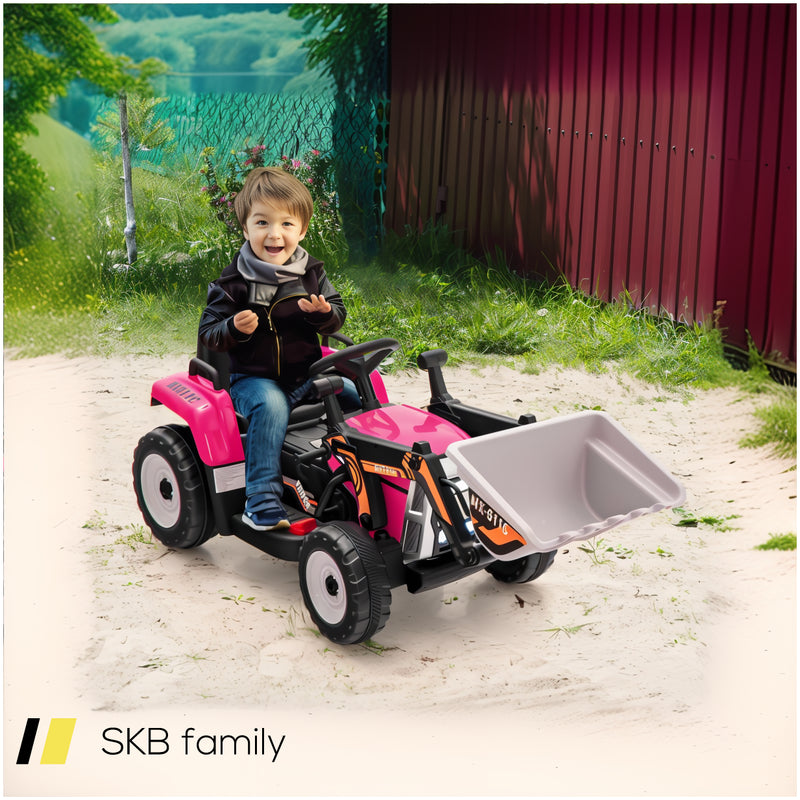 12v Battery Powered Kids Ride On Excavator With Adjustable Arm And Bucket 240515-230812