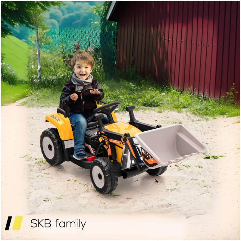 12v Battery Powered Kids Ride On Excavator With Adjustable Arm And Bucket 240515-230812