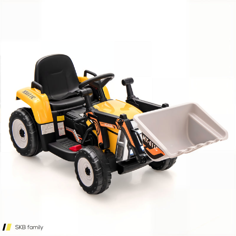 12v Battery Powered Kids Ride On Excavator With Adjustable Arm And Bucket 240515-230812