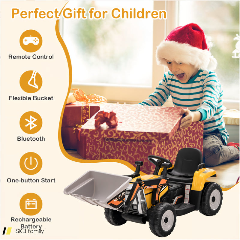 12v Battery Powered Kids Ride On Excavator With Adjustable Arm And Bucket 240515-230812