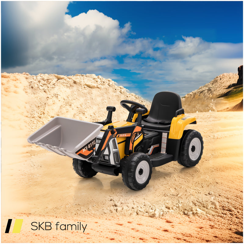 12v Battery Powered Kids Ride On Excavator With Adjustable Arm And Bucket 240515-230812