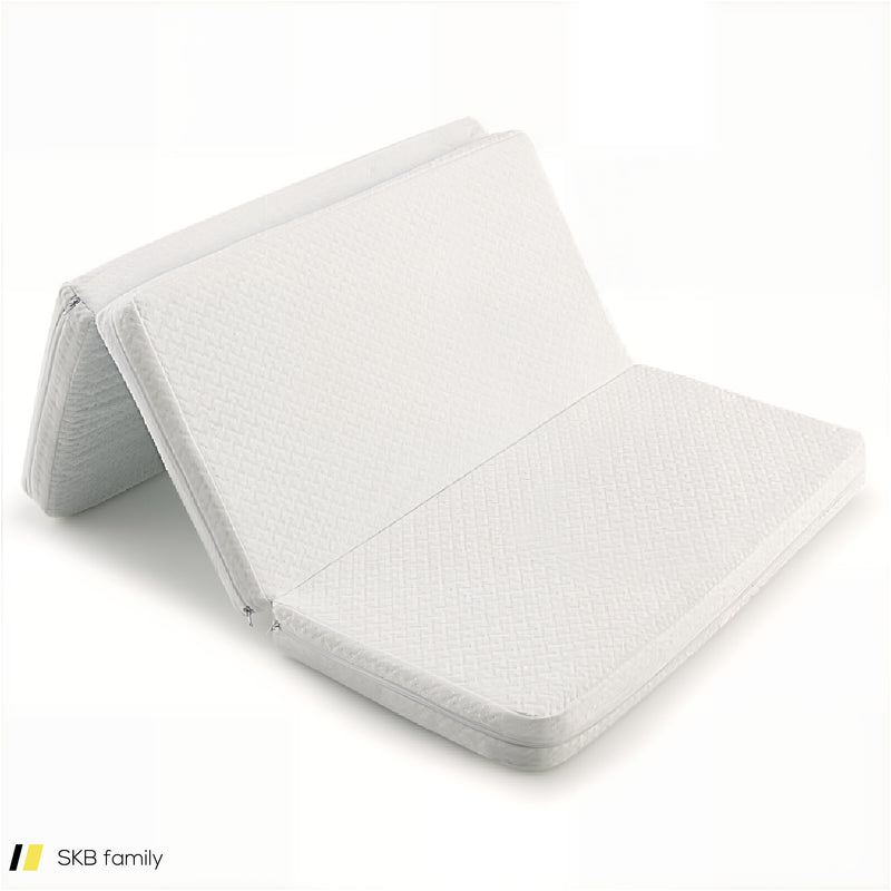 38 X 26 Inch Tri-Fold Pack And Play Mattress Topper Mattress Pad With Carrying Bag 240515-230815