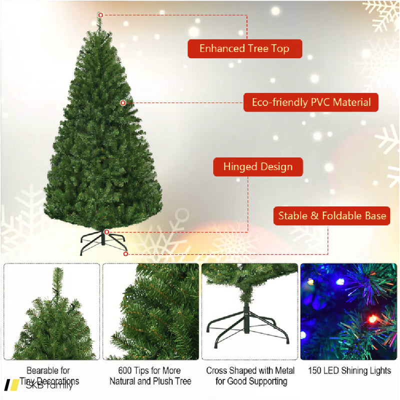 4/5/6/7/8/9 Feet Artificial Premium Hinged Christmas Tree 240515-230817