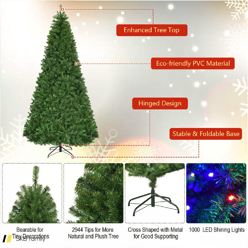 4/5/6/7/8/9 Feet Artificial Premium Hinged Christmas Tree 240515-230817