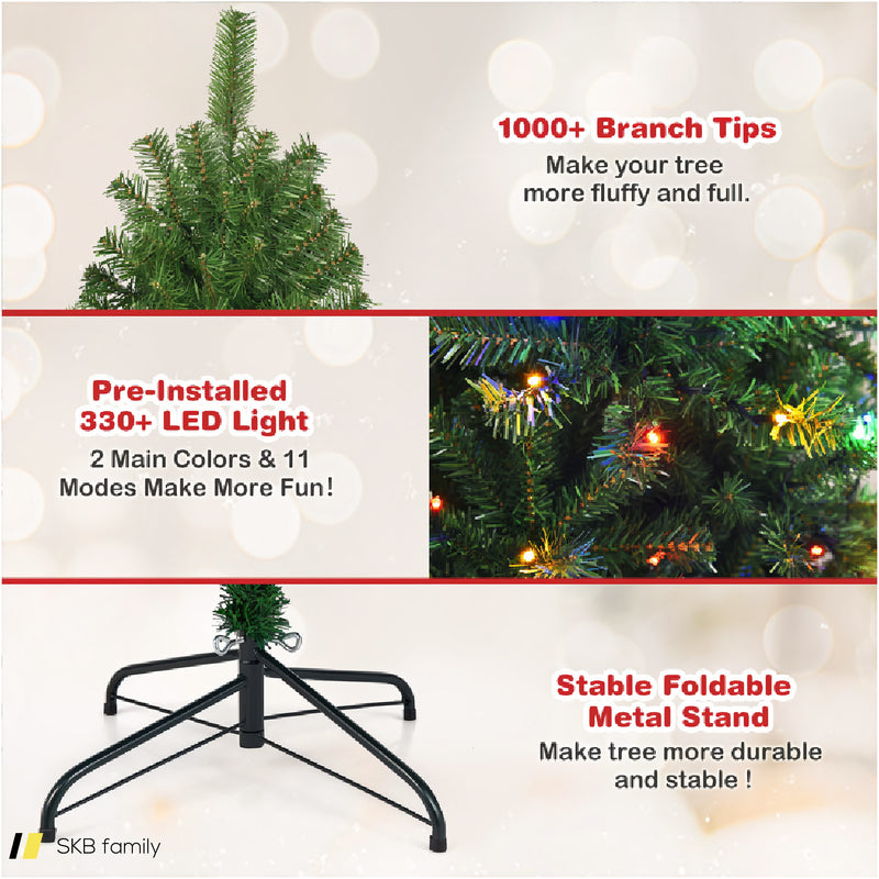 4/5/6/7/8/9 Feet Artificial Premium Hinged Christmas Tree 240515-230817