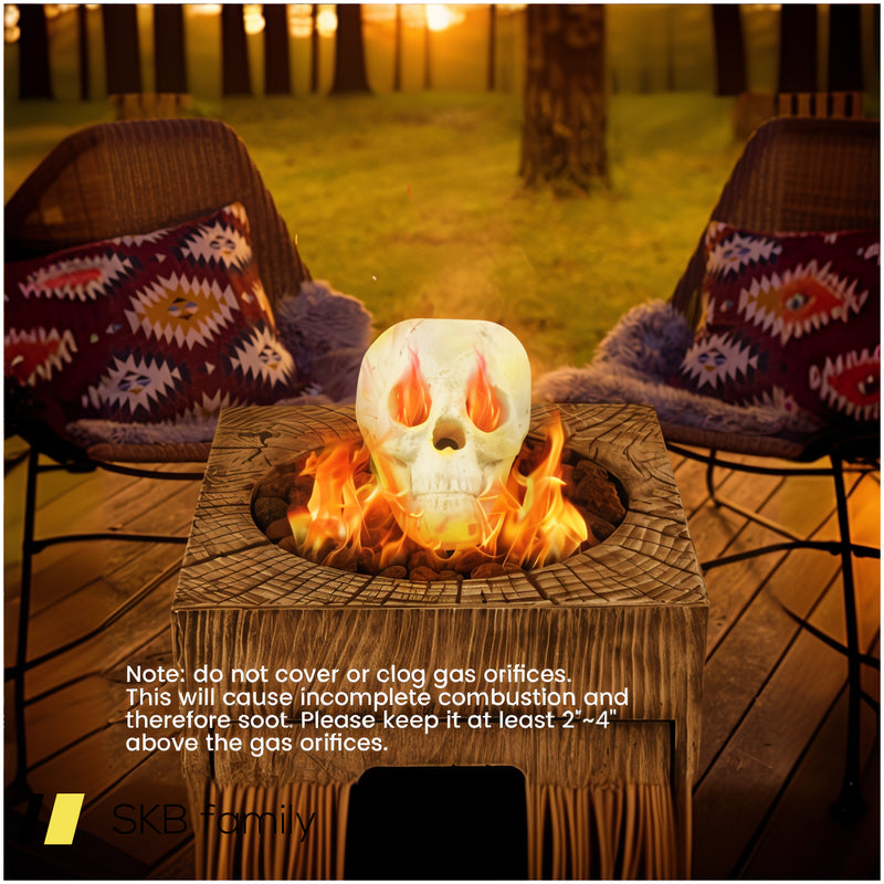 Halloween Fire Pit Skull Halloween Decoration 240515-230818