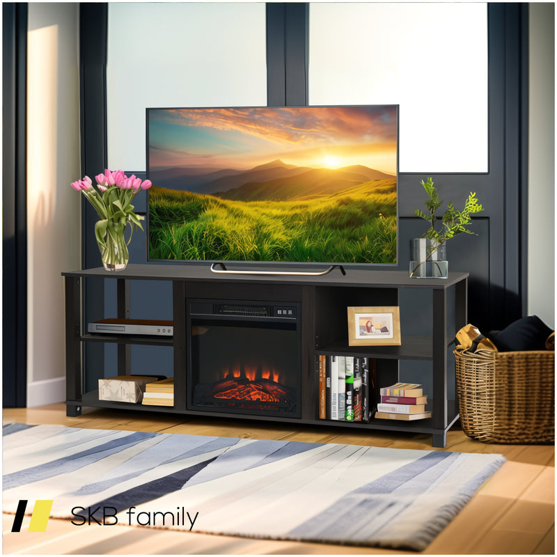 2-Tier Tv Storage Cabinet Console With Adjustable Shelves 240515-230826