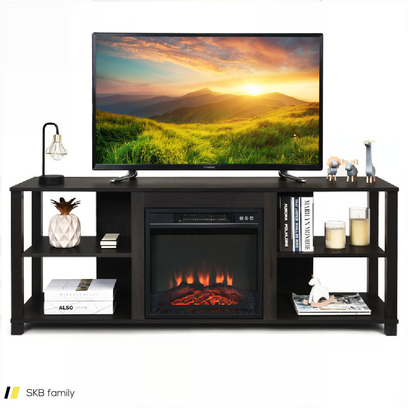 2-Tier Tv Storage Cabinet Console With Adjustable Shelves 240515-230826