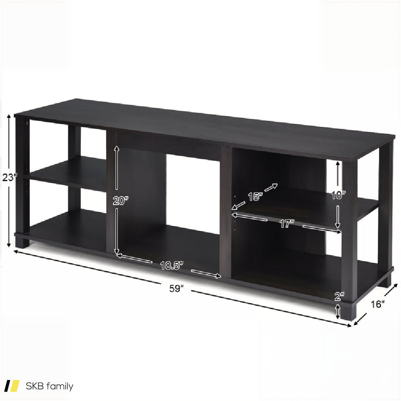 2-Tier Tv Storage Cabinet Console With Adjustable Shelves 240515-230826