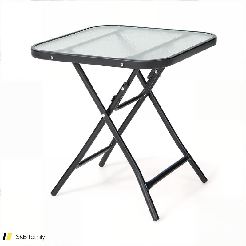 18 Inch Square Patio Bistro Table With Rustproof Frame 240515-230837